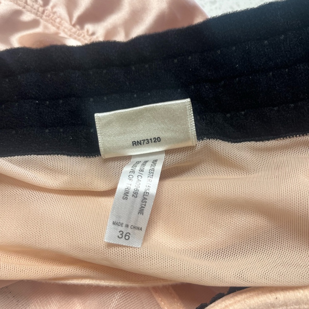 Frederick's‎ of Hollywood Pink Satin and Black Lace Bustier vintage - Picture 5 of 8
